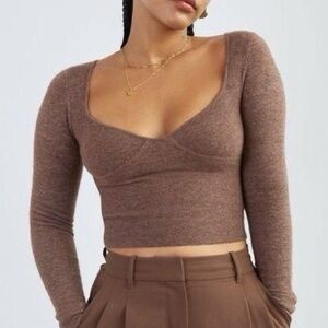 Wilfred by Aritzia Brown Greer Sweater L